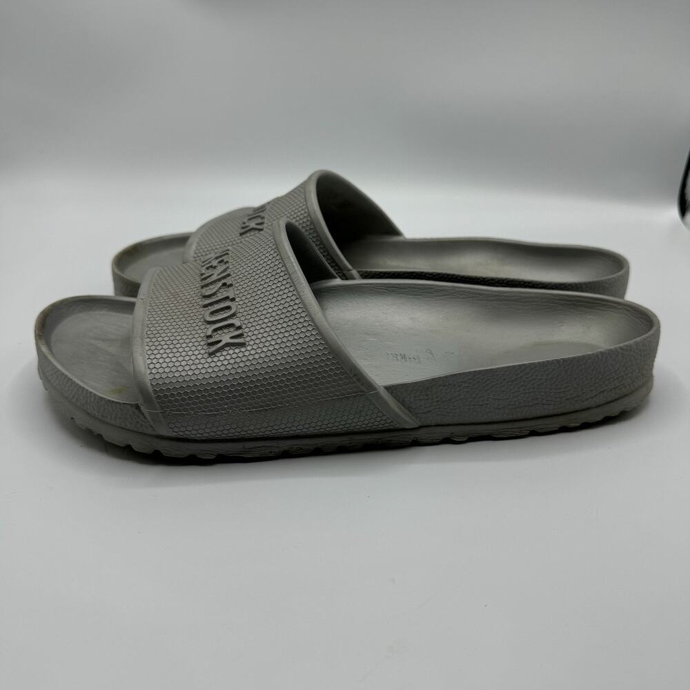 Birkenstock Barbados Eva Size M10 W12 EU43 Slide On Silver Comfort Sandals - Picture 2 of 10